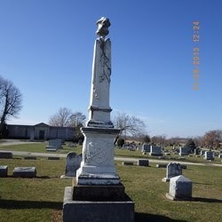 Grave of Major Samuel Hays in Pittsfield West Cemetery.