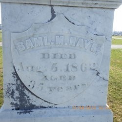 Grave of Major Samuel Hays in Pittsfield West Cemetery.