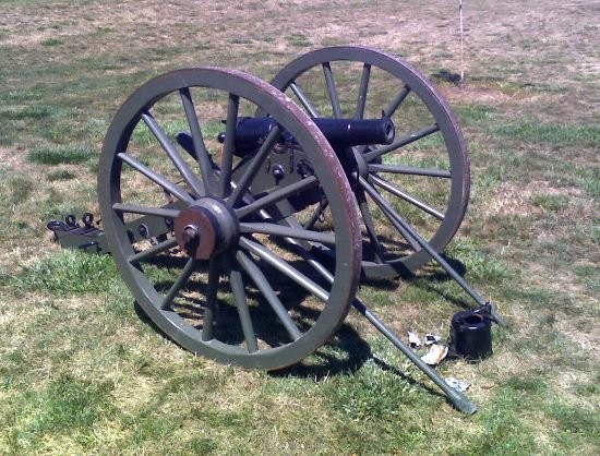 Recreation of the Woodruff Gun "2 Pounder" used during the raids.