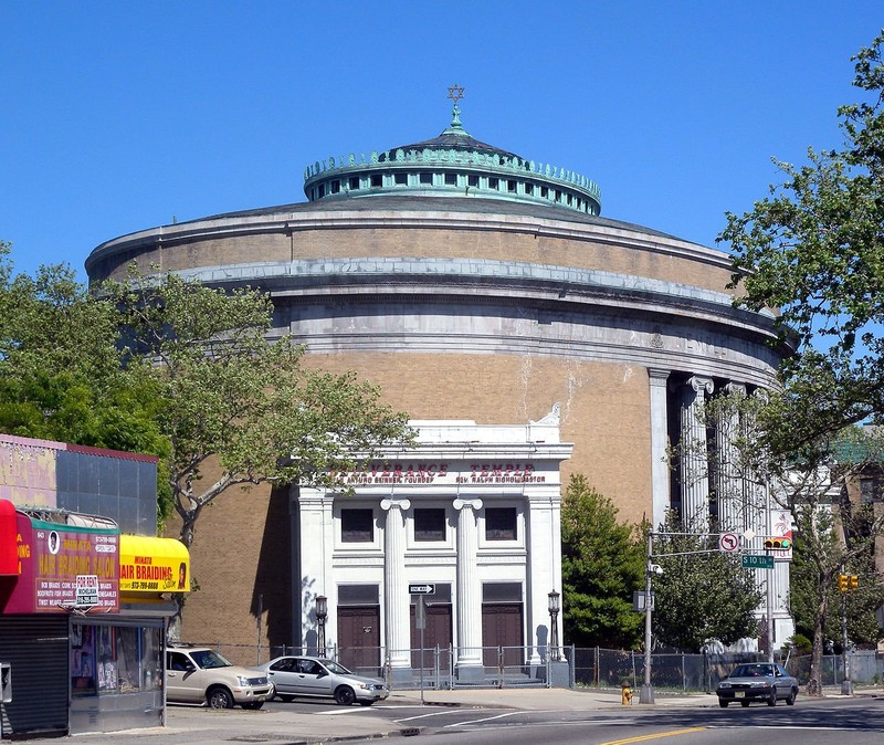 Temple B'Nai Abraham is the largest synagogue in the state. Built in 1924, it is now the home of Deliverance Evangelistic Center.