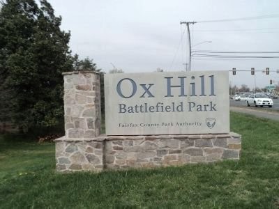 The main sign for the battlefield which contains a lot of markers and information about the battle. The marker for the Maryland Campaign can be found in the battlefield by the North entrance.