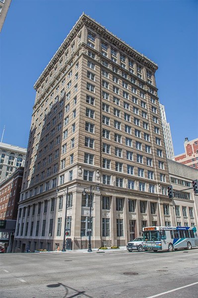 Built in 1906 for the Long-Bell Lumber Company, the R. A. Long Building today houses offices for the UMB Financial Corporation. Image obtained from the Kansas City Business Journal. 