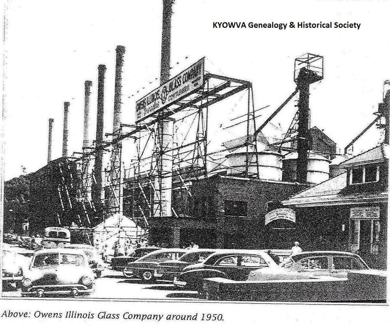 Factory entrance, circa 1950