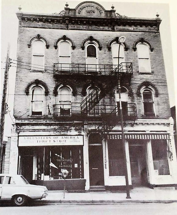 Historic Germania Hall. Photo by Dan Katsin, date unknown. 