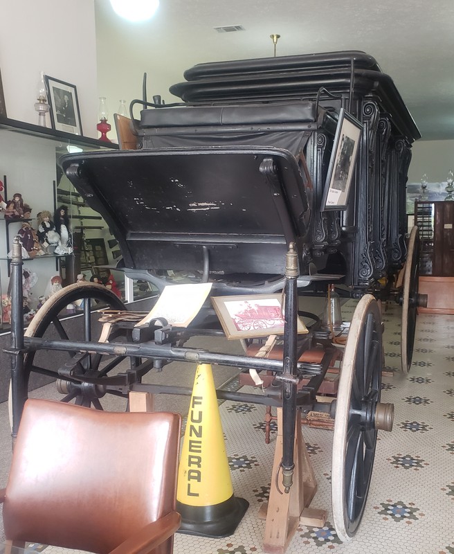 Front View of Horse Drawn Hearse