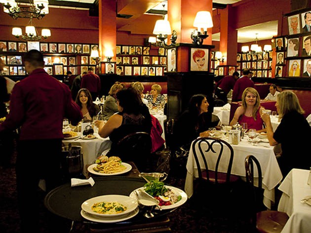 The caricature of Lucille Ball and hundreds of others hangs in Sardi's main dining room 