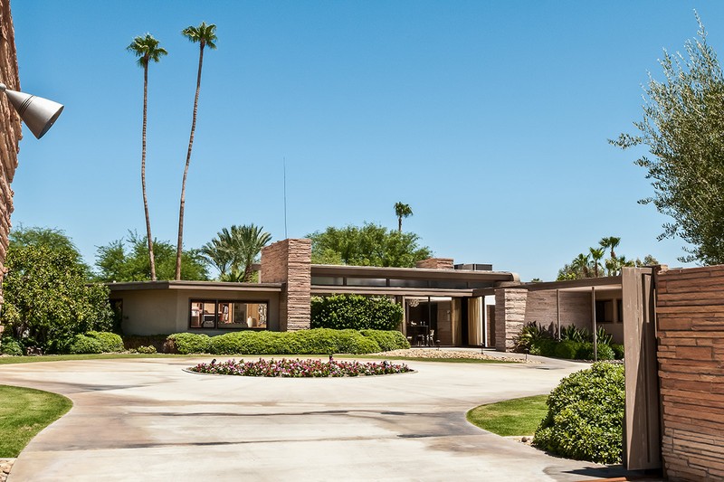 The Front of the Twin Palms Estate