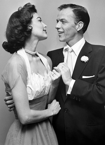 Frank Sinatra and Ava Gardner on Their Wedding Day, November 7, 1951 