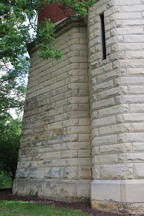 A close up of the standpipe's base.