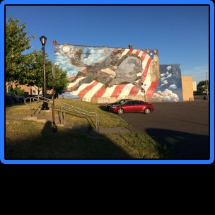 A view of the mural from June, 2018