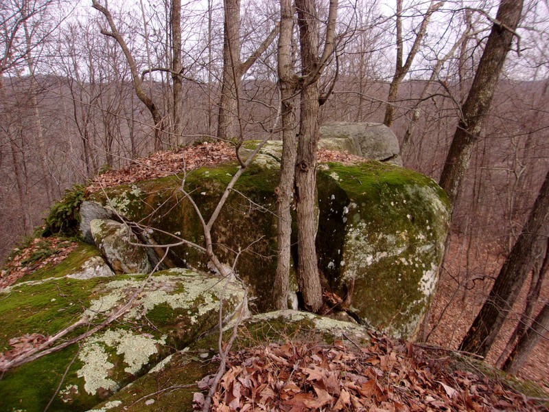 View on top of Menges Rocks looking northeast.