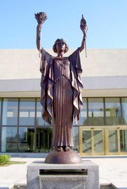 Sky, Window, Sculpture, Statue