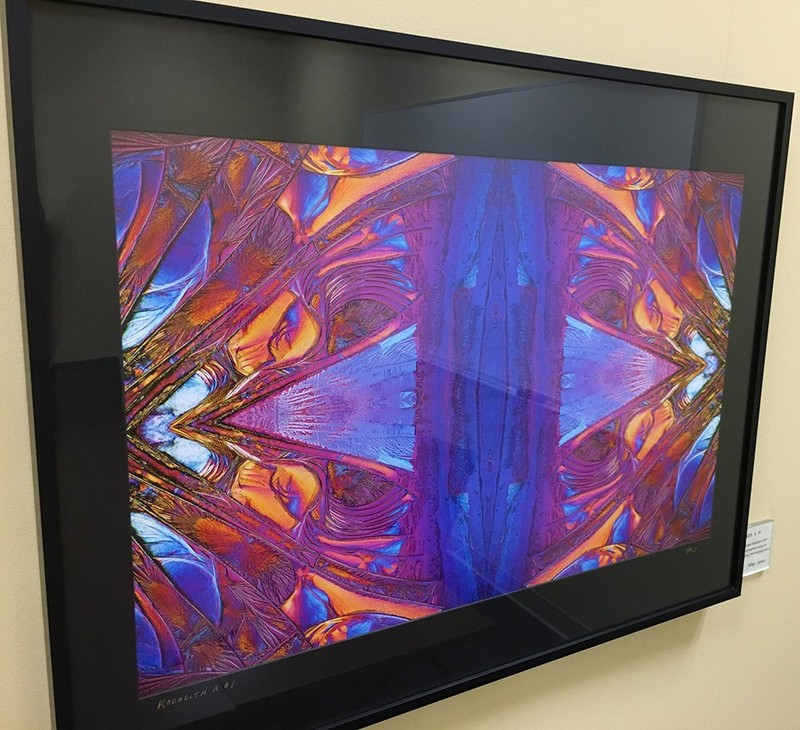 One of Allan Jones' photographs in the exhibit at Health Sciences.