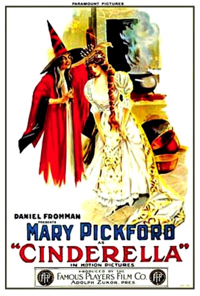 A poster for "Cinderella" starring Mary Pickford, the first movie shown at the Athena Cinema