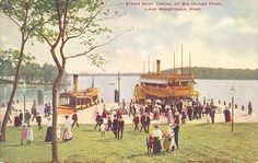 Plenty gather to enjoy the Lake's beautiful surroundings