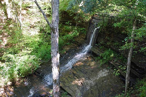 One of the Fall Hollow Waterfalls. Photo courtesy of NatchezTraceTravel.com