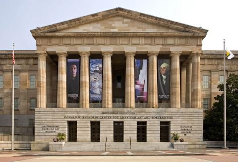 The Smithsonian American Art museum pictured during the day. 