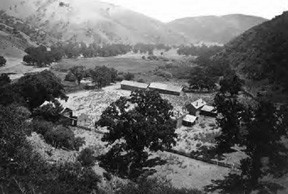 undated aerial Black and white photo of fort