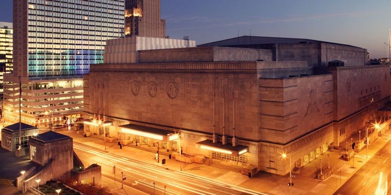 The Art Deco-style Municipal Auditorium is a landmark structure in downtown Kansas City and has hosted numerous events. Image obtained from Visit KC.