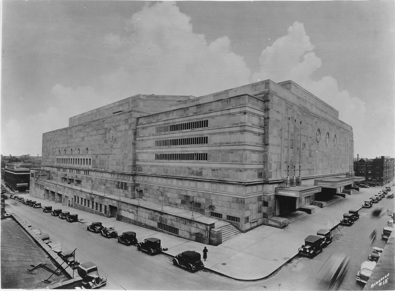 The Municipal Auditorium sometime after its completion in the 1930s. Image courtesy of the Missouri Valley Special Collections. 