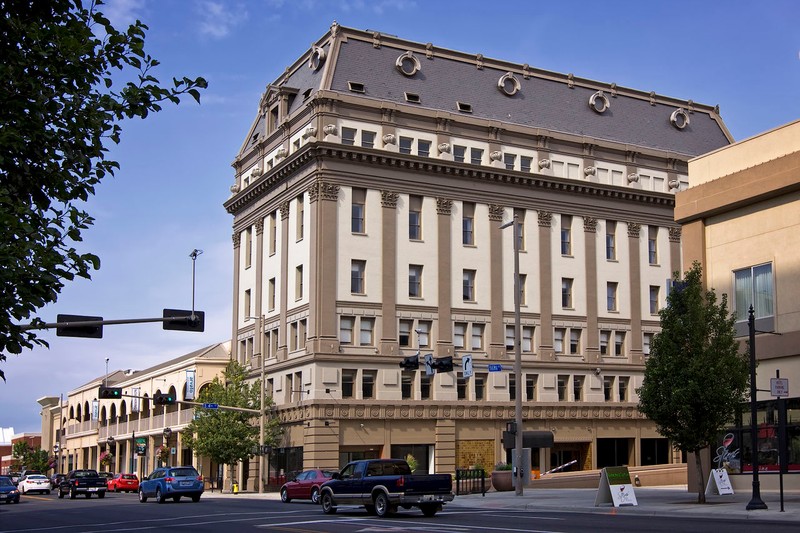 Now the Hotel Maison, the former Masonic Temple building was built in 1911. It is a fine example of Second Empire architecture.