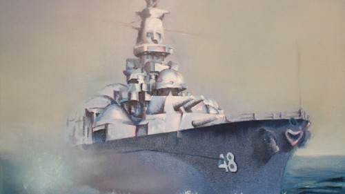 Kacy Harrison's depiction of the USS West Virginia.