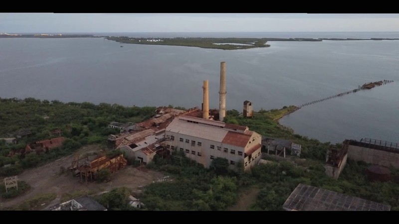A view of the Aguirre Sugar Refinery from the sky.