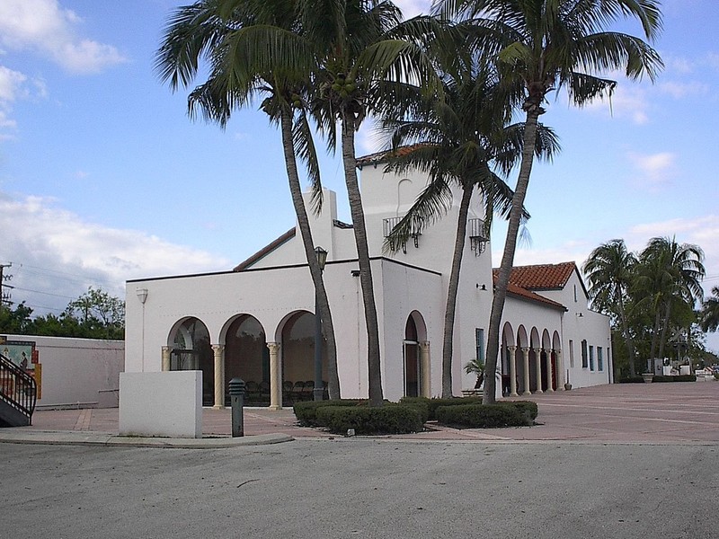 The Florida East Railway Depot was built in 1930 and today is the Boca Express Train Museum.