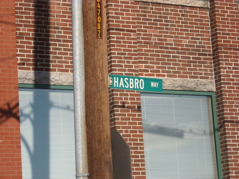 A street sign outside the building.