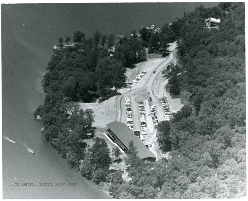 Aerial view of Mont Chateau, ca. 1960-1970