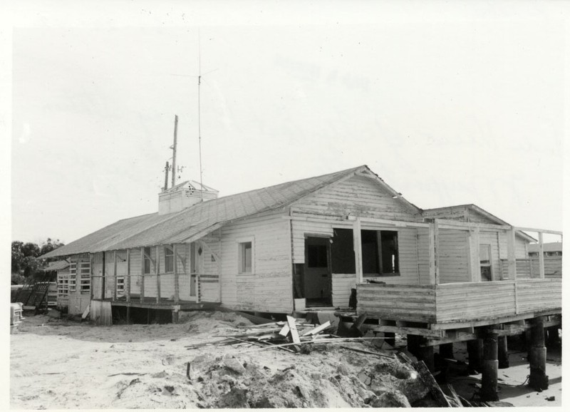 Mayport Depot on Pearl Street in Mayport in 1981, prior to being moved to the Pablo History Park.