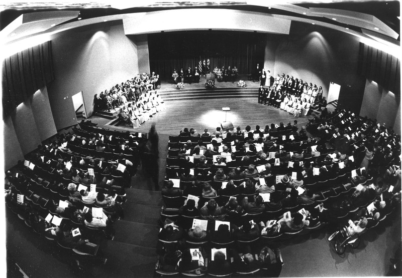 An overview of the audience, Gifford Theater. EKU Photograph Collection. 