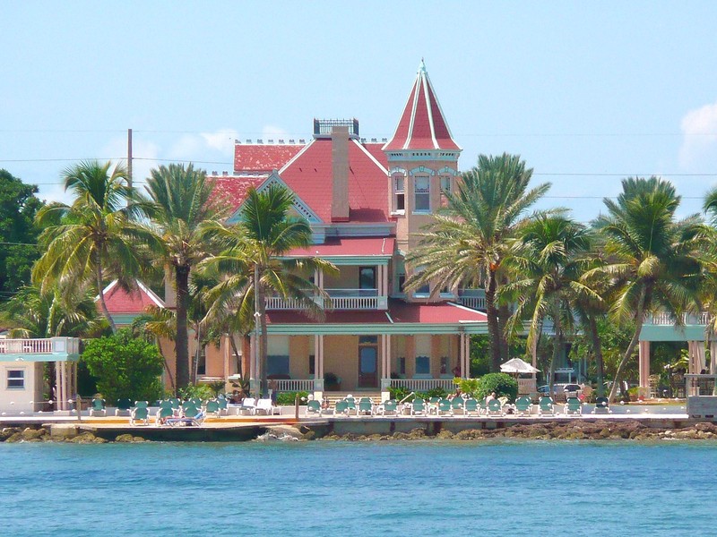 Southernmost House as seen from the Atlantic Ocean