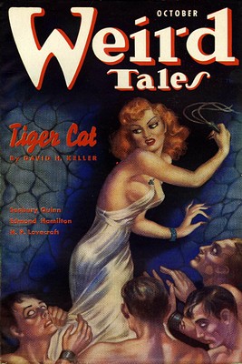 The cover of the magazine where "The Shunned House" made its first appearance in print.