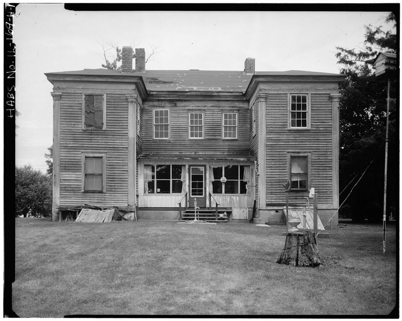 The Colony Hospital in 1933 with the rear double deck porches enclosed, before restoration.