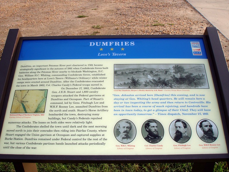 "Dumfries: Love's Tavern" Marker