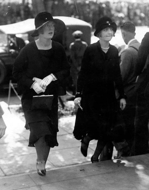 Silent screen actress Marion Davies attends the second funeral for legendary star Rudolph Valentino at Church of The Good Shepherd, September 7, 1926