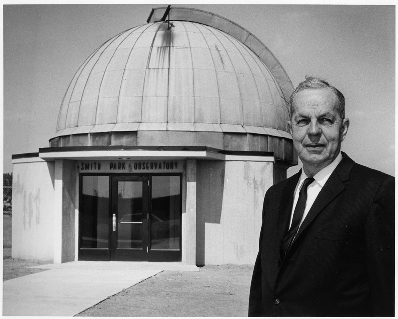 Smith Park in front of the Smith Park Observatory, ca. 1964. EKU Photograph Collection. 