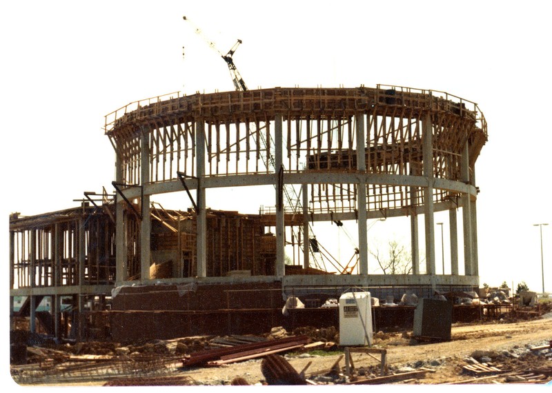 Construction of the Hummel Planetarium, ca. 1978. EKU Photograph Collection. 