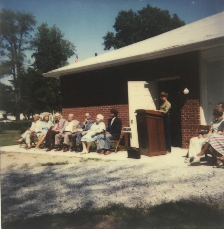 The dedication ceremony for the new museum on August 26th, 1984. 