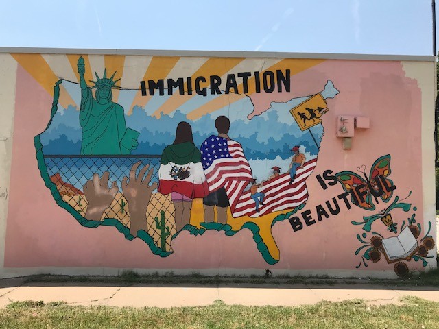 Immigration is Beautiful Mural