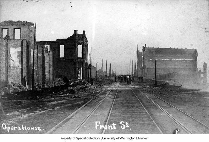 Glue pot that started the Great Seattle Fire in June, 1889 - Museum of  History and Industry - University of Washington Digital Collections