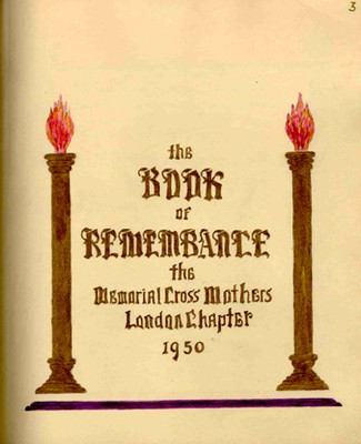  Book of Remembrance – Volume 1 title page