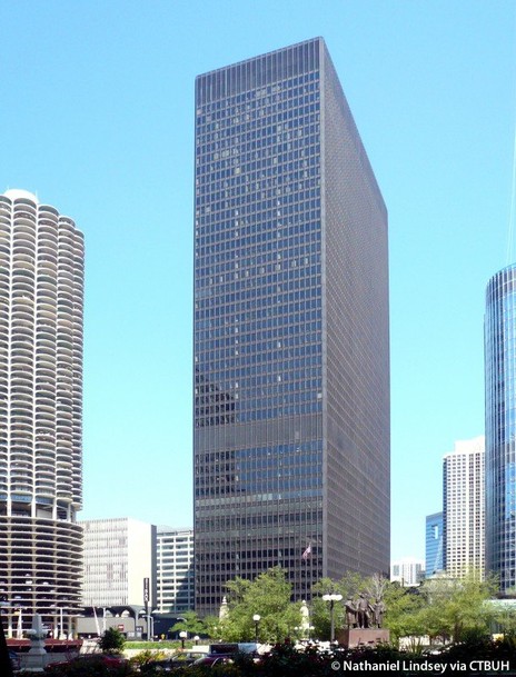 IBM Building, designed by Ludwig Mies van der Rohe. 