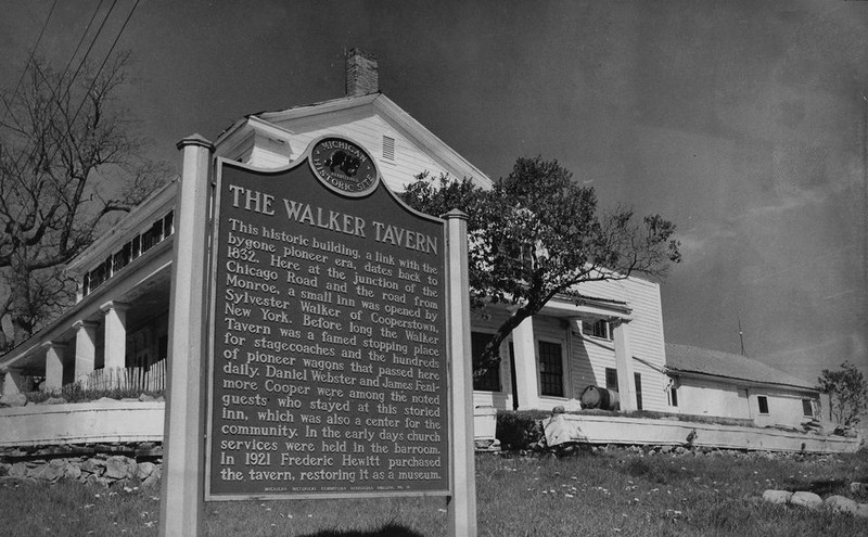 This historical marker photo was taken in 1968, three years after the property had been sold to the state for use as a park and historic site. Credit: File photo at MLive Media Group