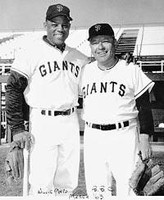 Ben Cheney and Willie Mays - Photo Courtesy of The Cheney Family