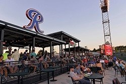Stadium with New Logo - Photo Courtesy of Minor League Baseball