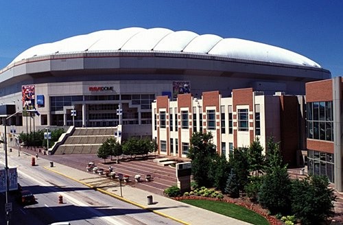 Exterior of the RCA Dome.