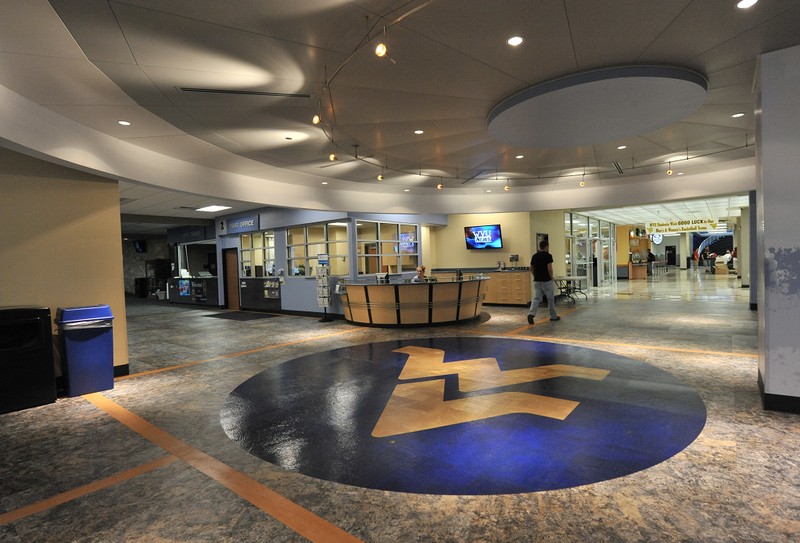 The Mountainlair's lobby and help desk.