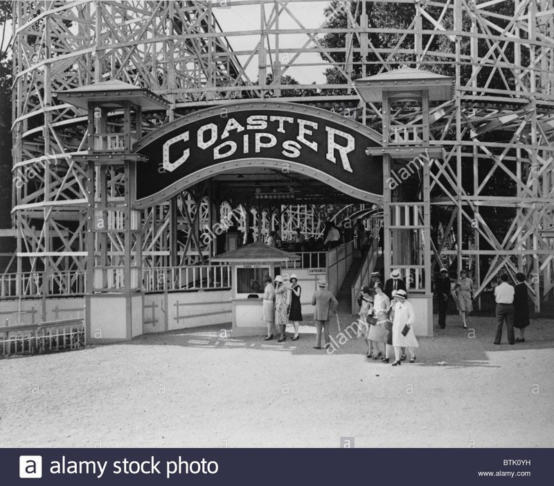 Coaster Dips ride at the Amusement Park, Historic American Buildings Survey (public domain)